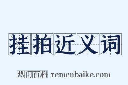 挂拍近义词是什么意思的图片